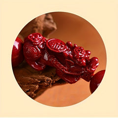 Purple Golden Emperor Cinnabar Pixiu Bracelet - Prosperity & Spiritual Protection