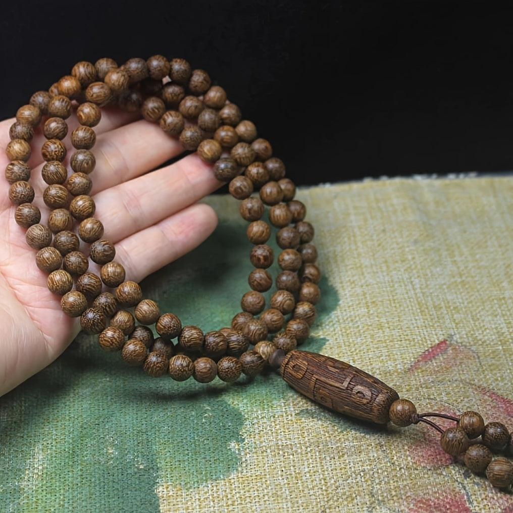 Miya Bracelet 108 Agarwood Beads - Spiritual Energy for Meditation & Protection