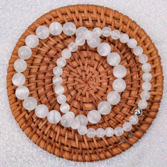 White Cat's Eye Stone Stretch Bracelet for Yoga, Meditation, and Positive Energy