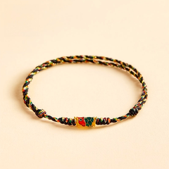 Lucky Fish Knot Bracelet — Handmade Adjustable Woven String, Energy of Prosperity, Protection & Harmony