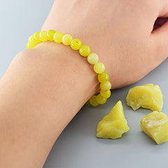 Unique Classic Lemon Stone Bracelet - Natural Energy for Daily Wear & Gifting