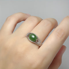 Natural Stone Inlaid Couple Rings - Beach Party Energy for Men & Women