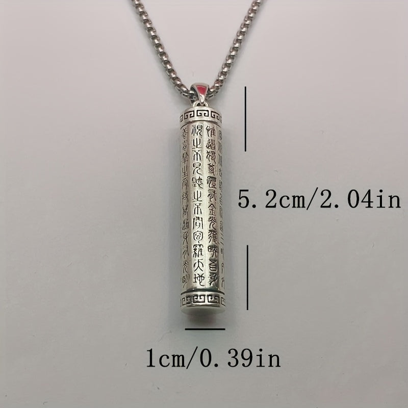 Vintage Rotatable Amulet Pendant for Scriptures & Ashes - Auspicious Energy Enhancer