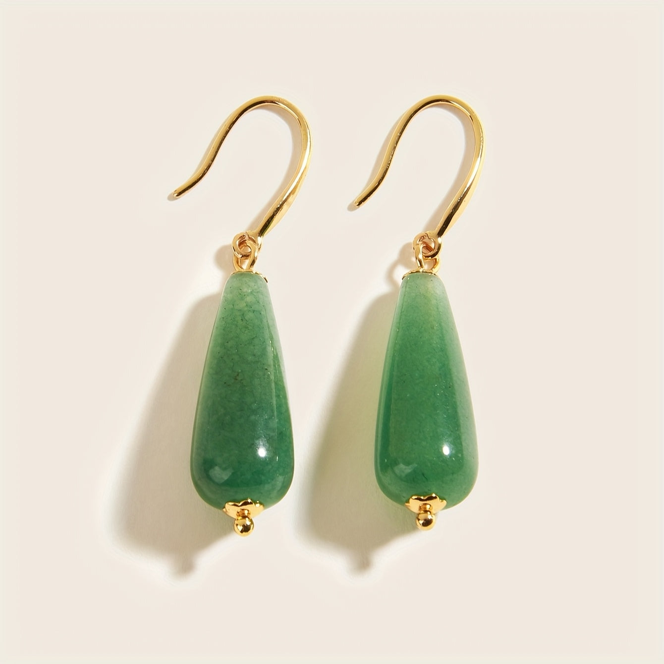 Vintage Drop-Shaped Stone Earrings - Bohemian Energy & Vacation Harmony