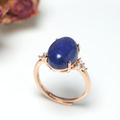 Natural Stone Ring for Men - High-Quality Adjustable Good Luck Talisman for Prosperity