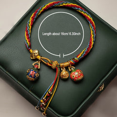 Vibrant Colorful Braided Rope Bracelet – Lucky Charm for Energy & Harmony