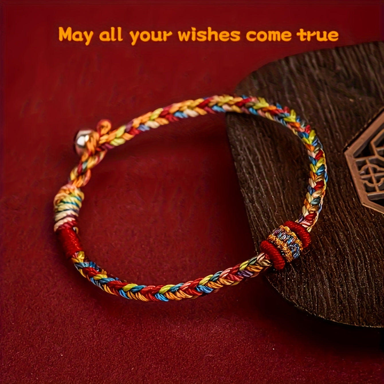 Boho Lucky Charm Bracelet — Handwoven Multicolor Protection & Good Luck Amulet