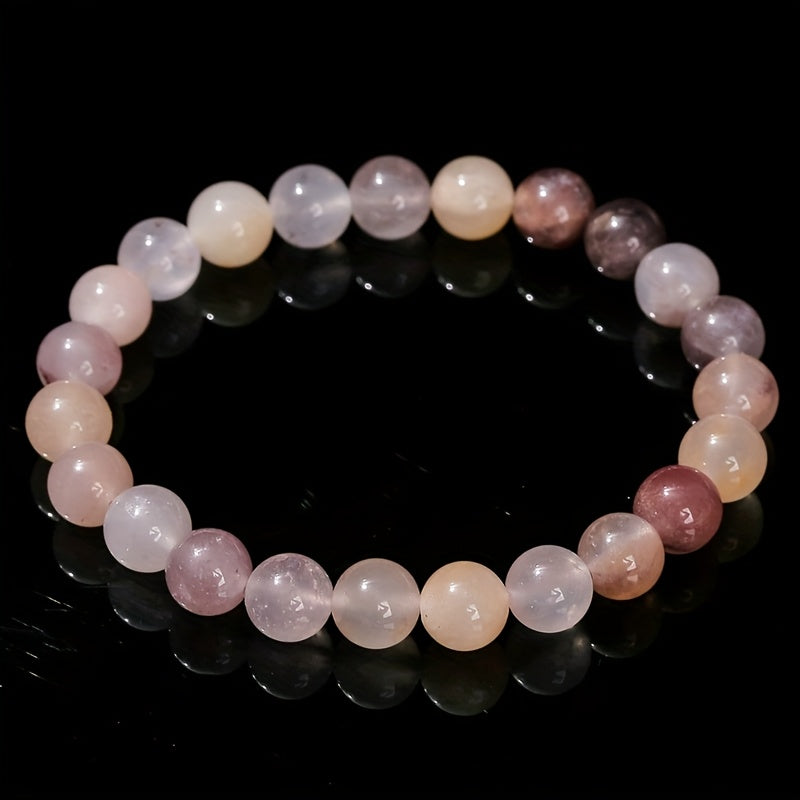 Handmade Natural Stone Beaded Bracelet - Elegant Sporty Jewelry for All Seasons
