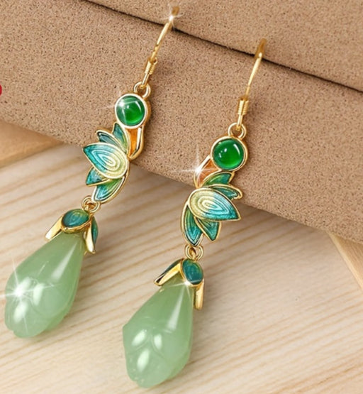925 Silver Magnolia Earrings - Harmonious Energy for Daily & Special Occasions
