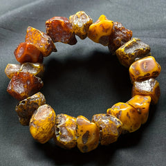 Natural Amber Bracelet -   Harmony & Spiritual Protection | Unisex Couple's Gift