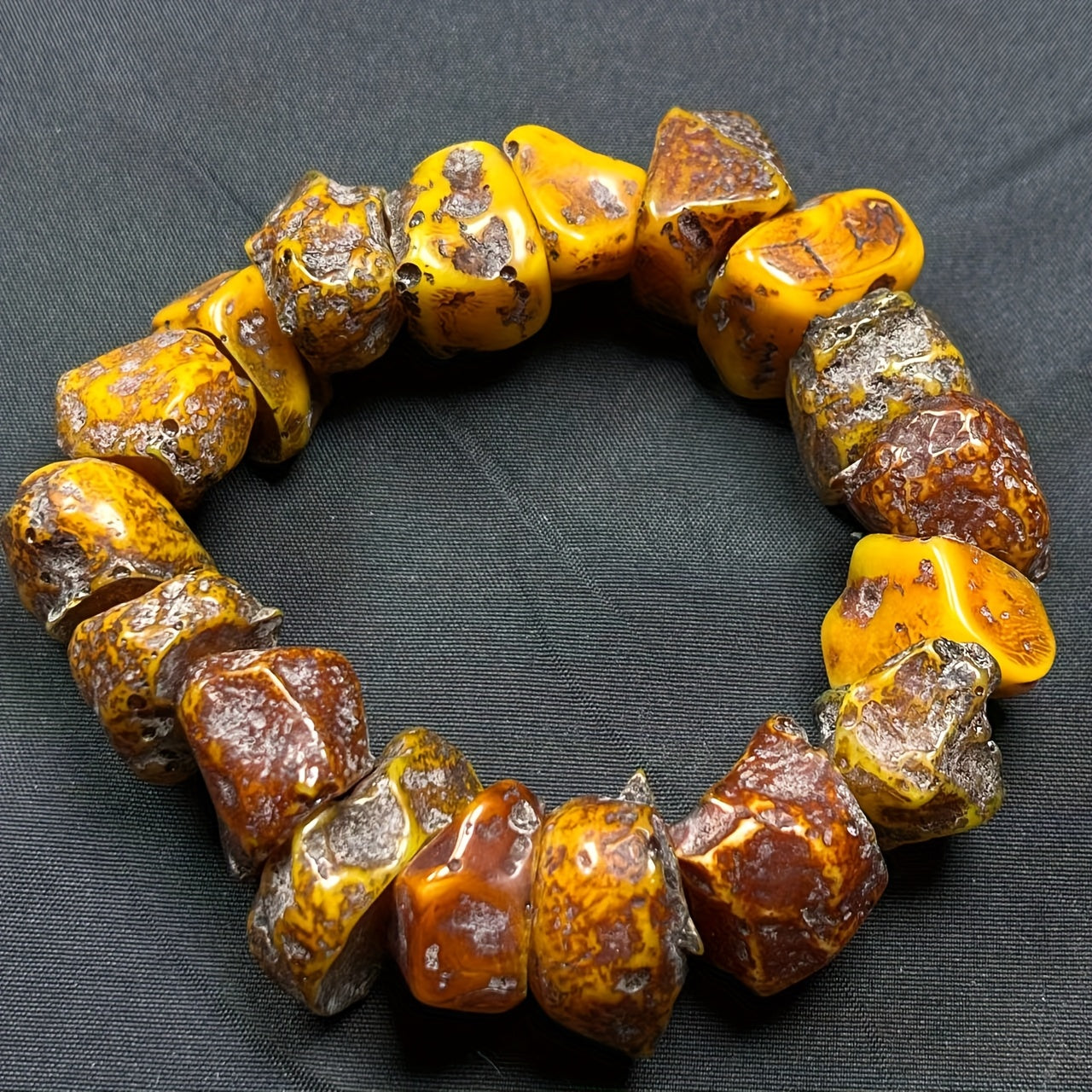 Natural Amber Bracelet -   Harmony & Spiritual Protection | Unisex Couple's Gift