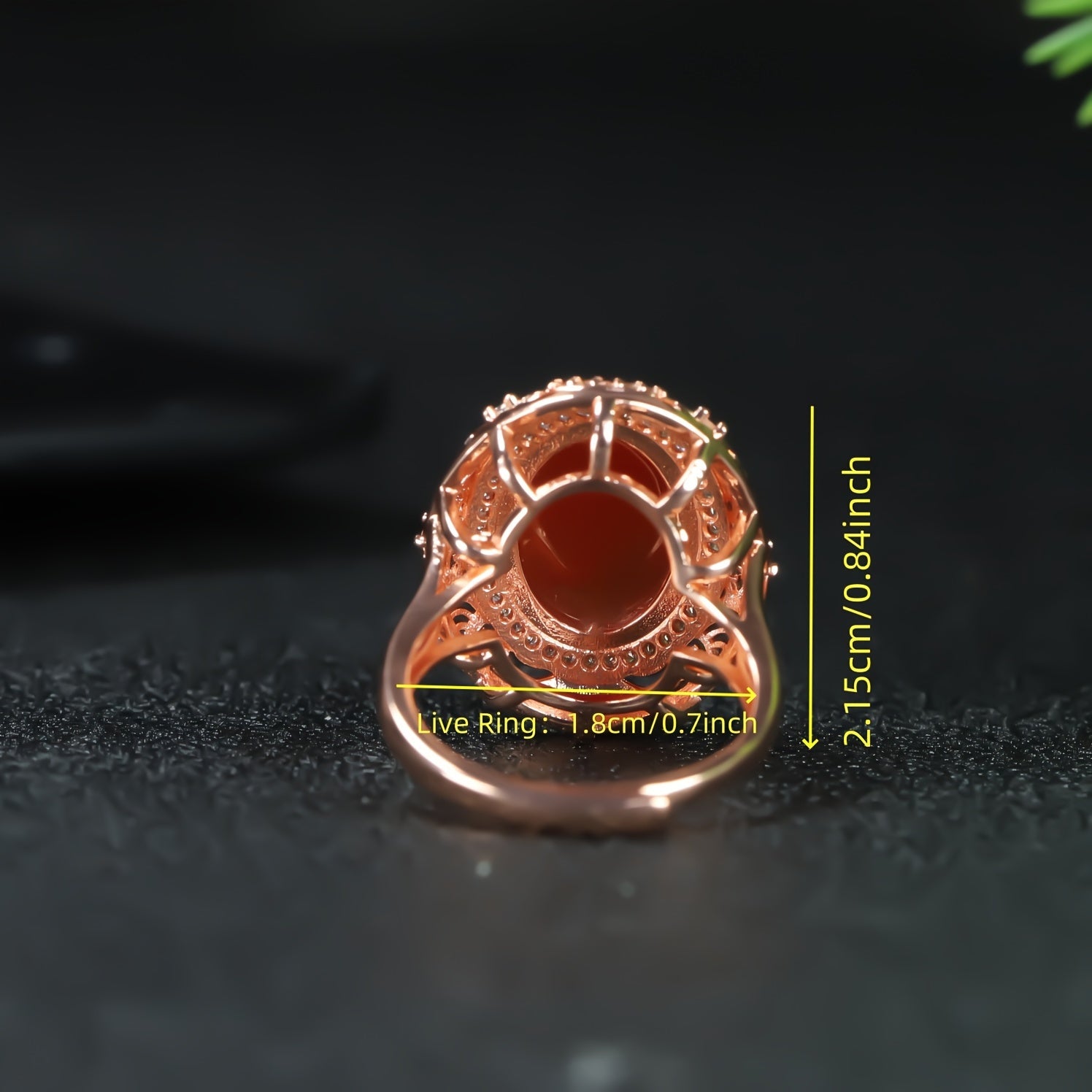 Vintage Red Stone Live Ring for Men - Grounding Energy & Timeless Style Jewelry