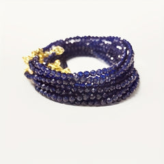 Ultra-fine Lapis Lazuli Beads Bracelet - Shiny Energy for Valentine's Day & Birthday Gifts