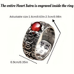 2pcs Feng Shui Pixiu Charm Rings - Enhance Wealth, Love & Health with Metallic Dragon Design