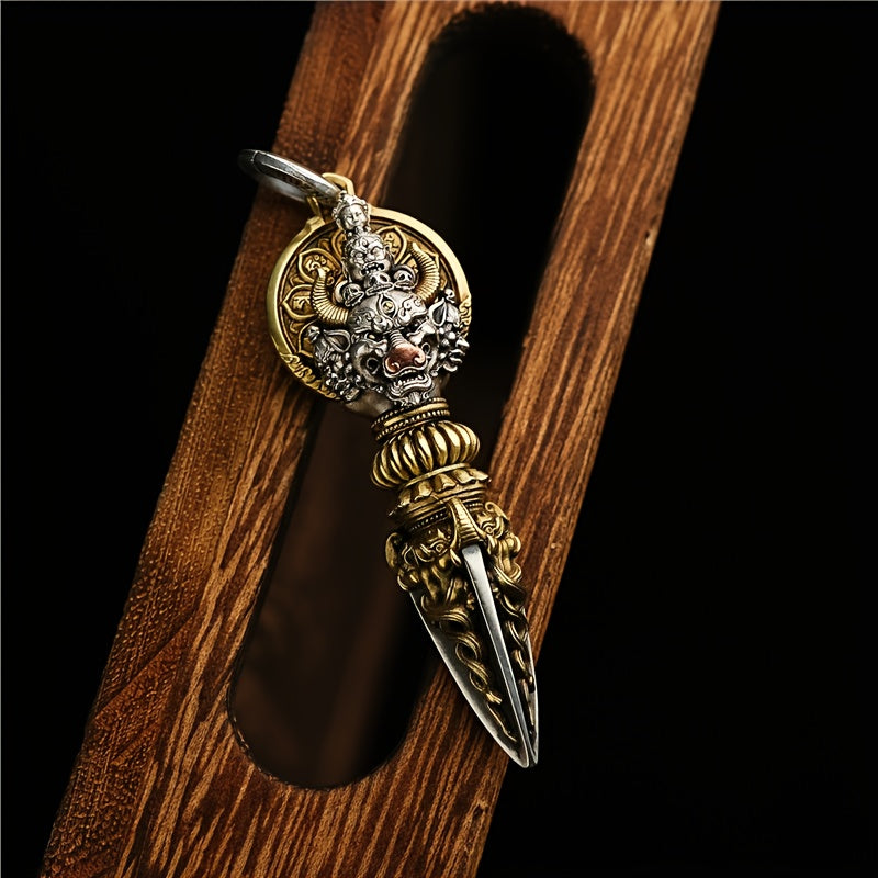 Men's & Women's Vintage Japanese Brass Dragon Pendant Necklace - Prosperity & Protection Energy