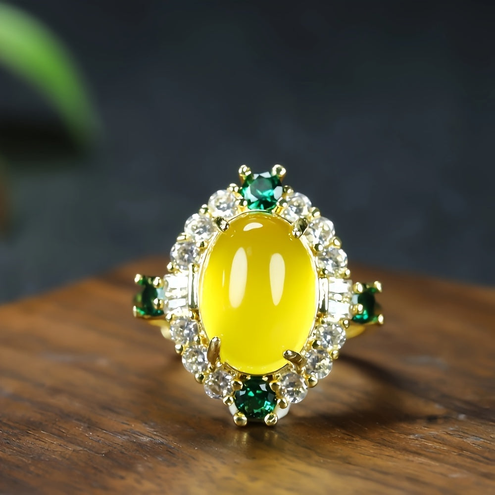 Yellow Gemstone Ring