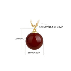 Red Agate Pendant Necklace  Timeless Energy Jewelry for Daily Wear & Gifting
