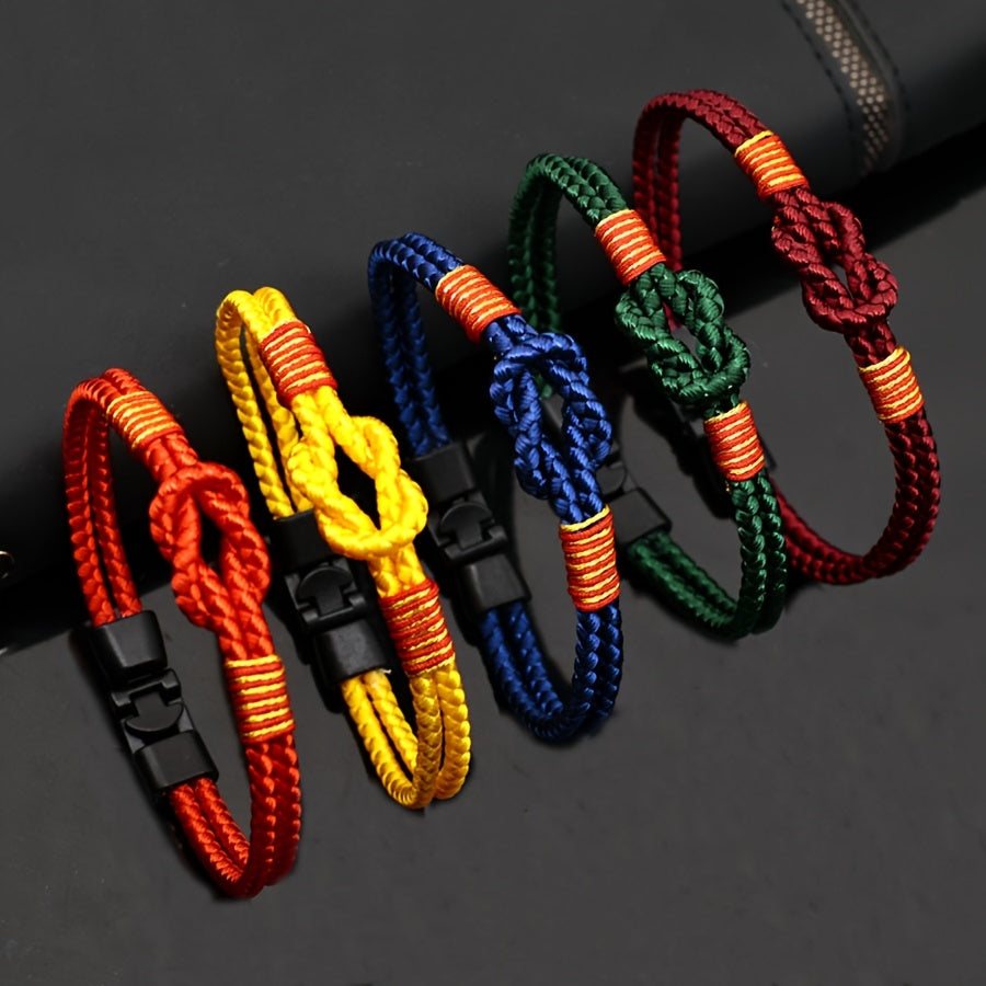 Braided Cord Bracelet - Heavy-Duty Friendship Knot for Strength & Harmony