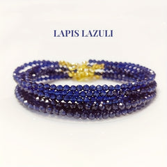 Ultra-fine Lapis Lazuli Beads Bracelet - Shiny Energy for Valentine's Day & Birthday Gifts
