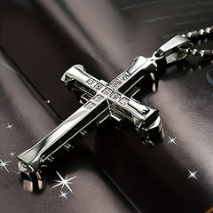Stainless Steel Cross Pendant – Modern Energy for Daily Wear