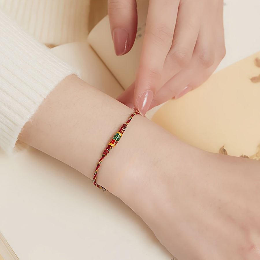 Lucky Fish Knot Bracelet — Handmade Adjustable Woven String, Energy of Prosperity, Protection & Harmony