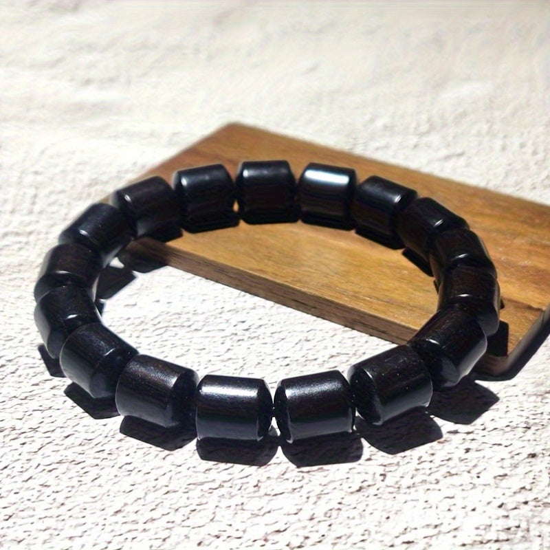 11mm Wooden Beaded Bracelet - Chakra Balancing & Natural Energy for All Seasons
