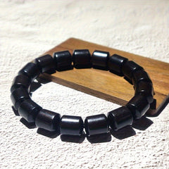 11mm Wooden Beaded Bracelet - Chakra Balancing & Natural Energy for All Seasons