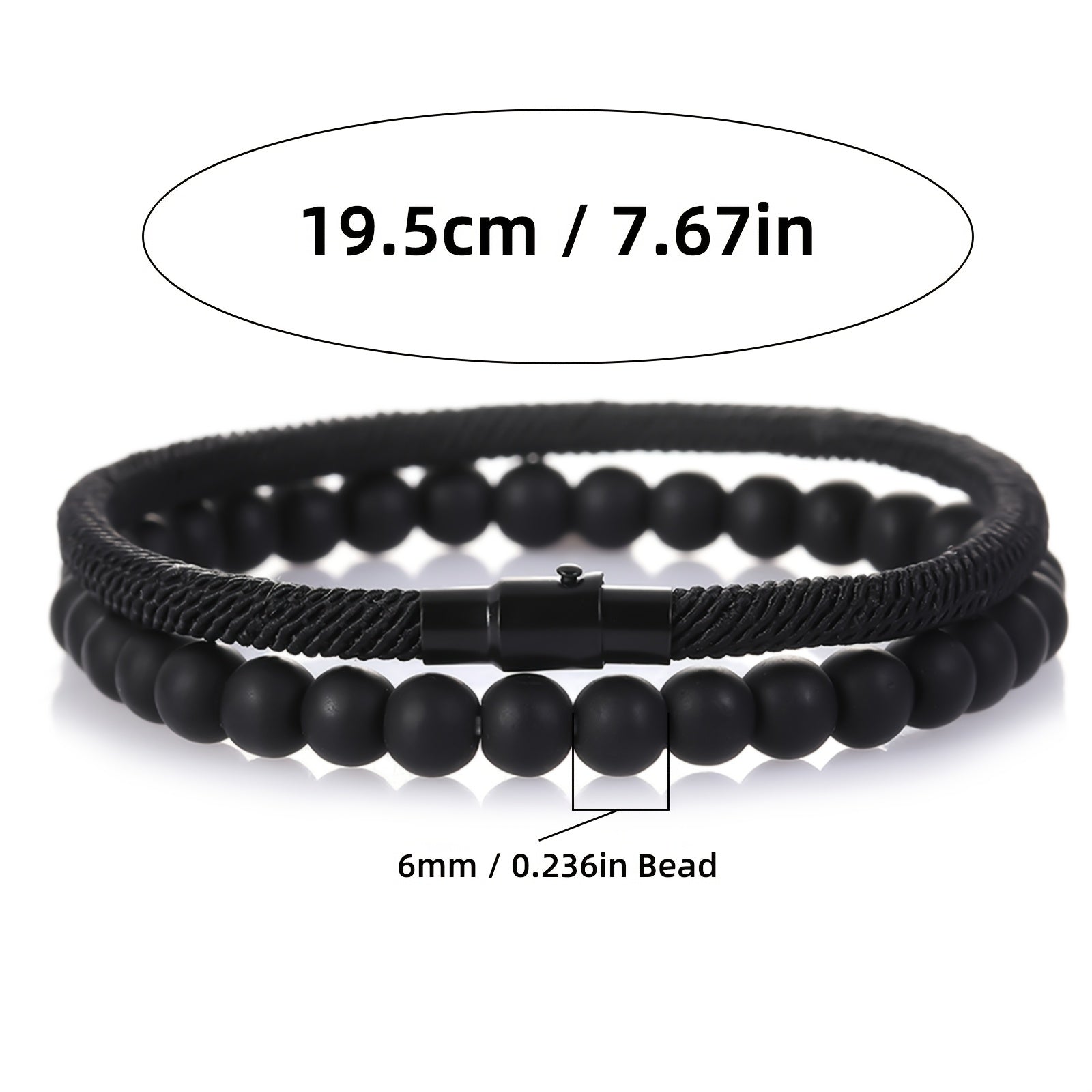 Minimalist Natural Stone Bracelet - Simple Elegance for Men's Style & Energy