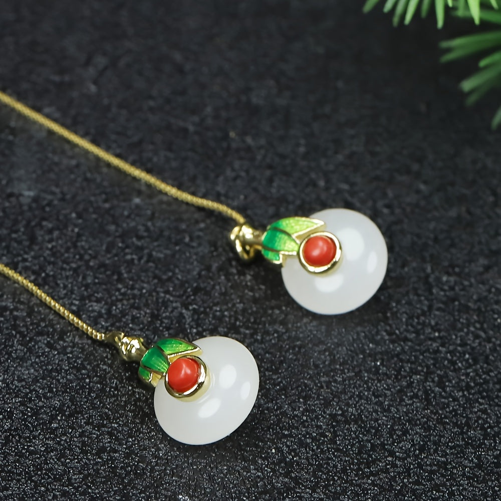 Silver Cloud & Peace Buckle Earrings — Hand-Forged Hanfu Jewelry for Inner Composure and Personal Rhythm