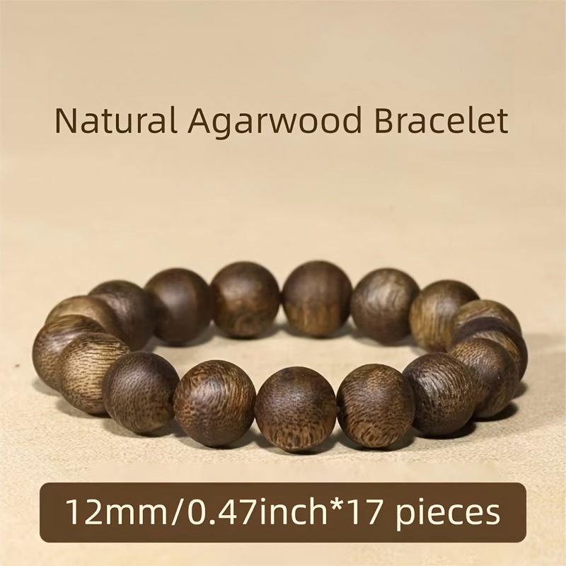 Vintage Buddhist Beaded Bracelet: High-Density Beads for Men's Spiritual Energy