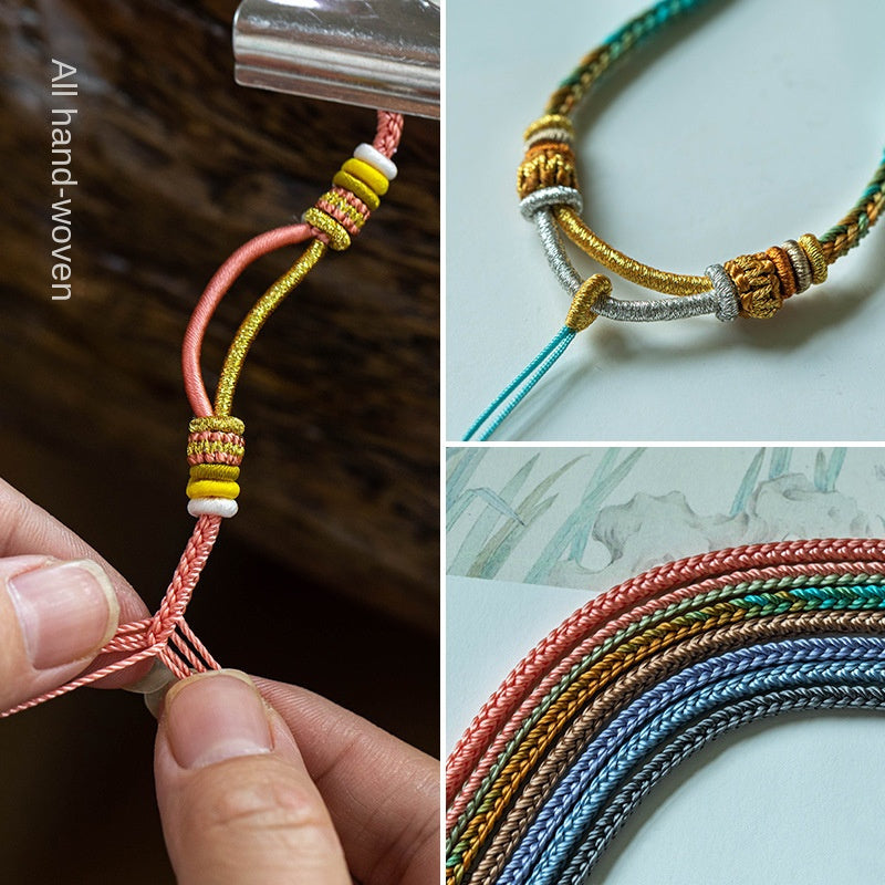 Hand-Woven Nylon Rope Necklace – Vintage Style Energy for Daily Wear & Gifting
