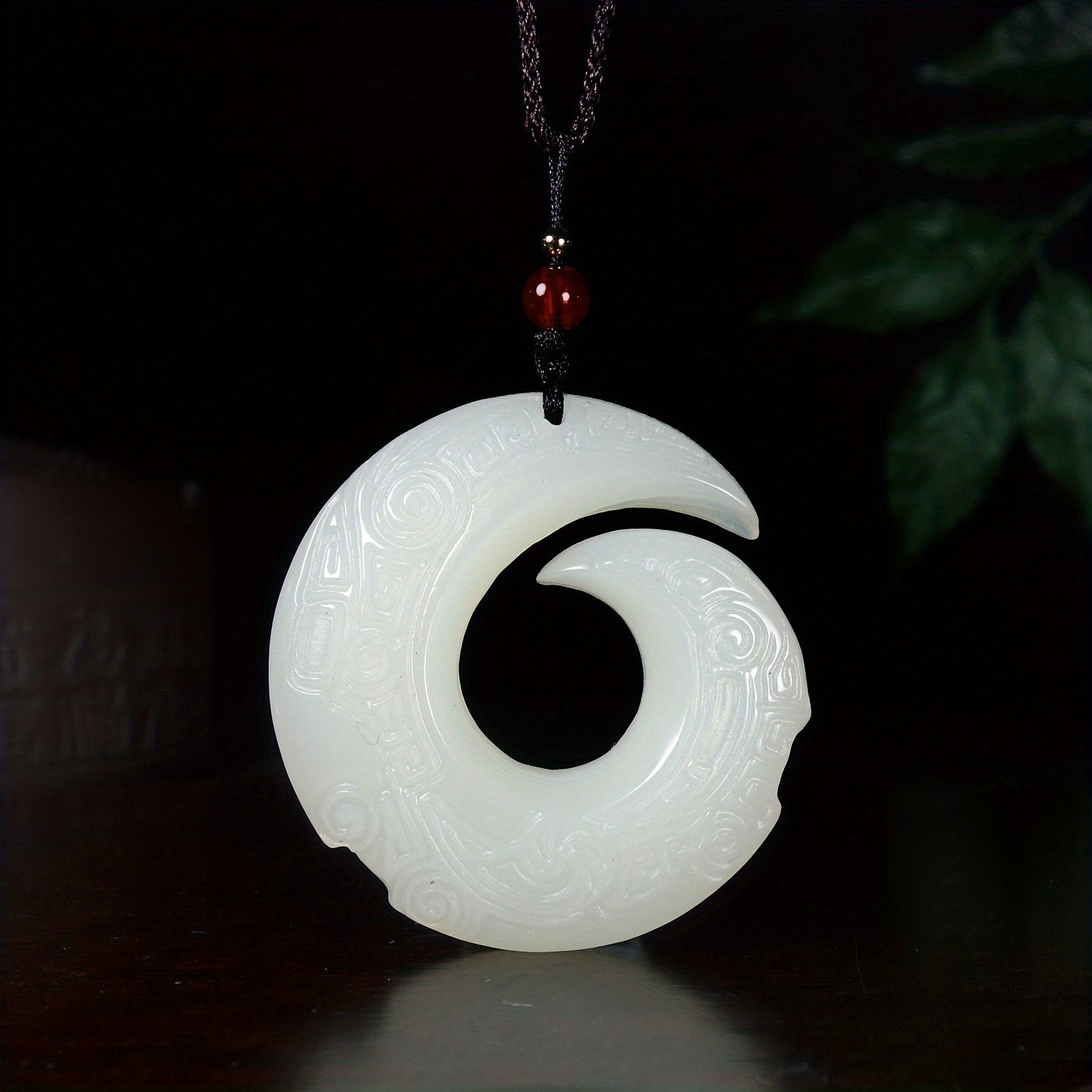 Imitation Artificial Jade Necklace - Lucky Turning Point for Couples Gift