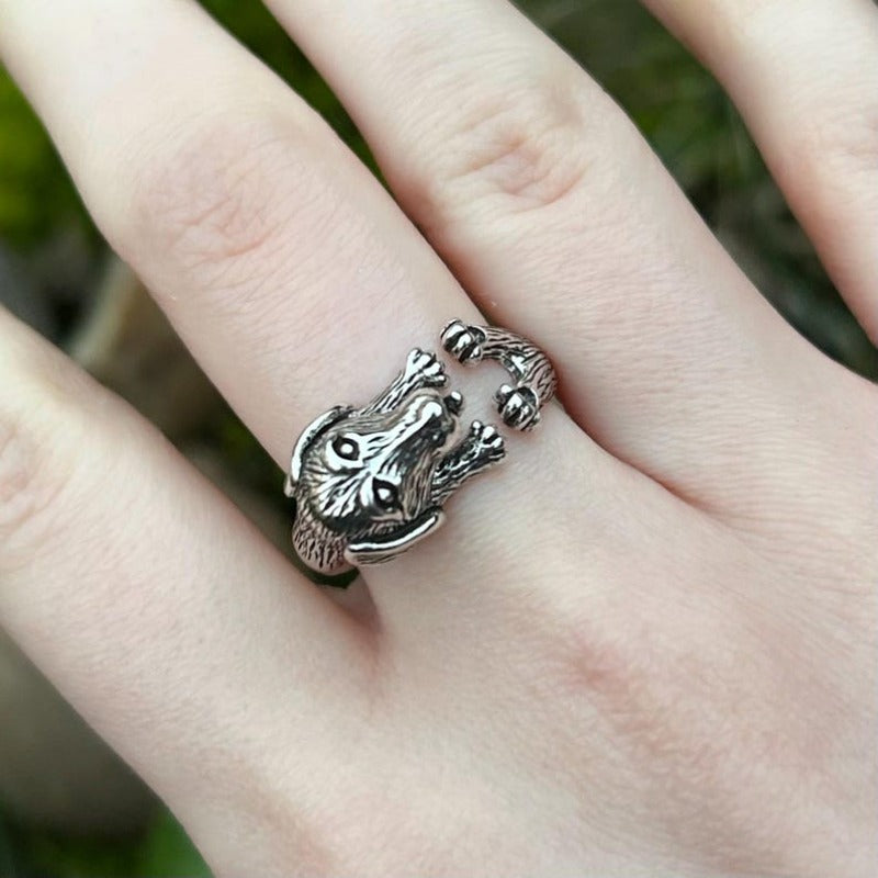 Coloured Adjustable Dog Ring — Spirit Animal Energy, Harmony & Protection Amulet