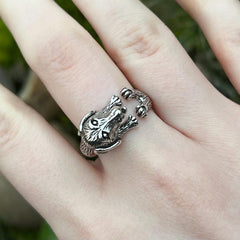 Coloured Adjustable Dog Ring — Spirit Animal Energy, Harmony & Protection Amulet