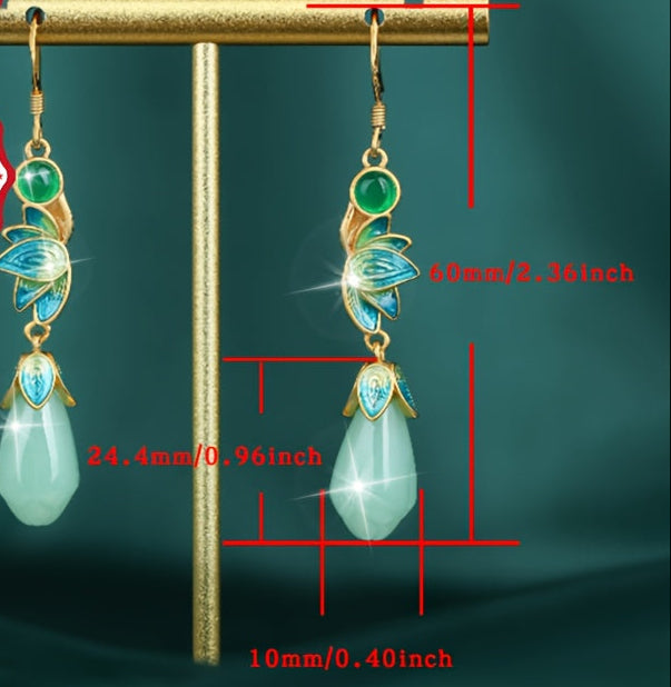 925 Silver Magnolia Earrings - Harmonious Energy for Daily & Special Occasions