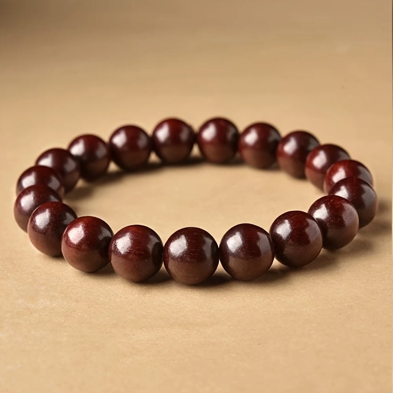 Sandalwood Rosewood Bead Bracelet - Natural Wood Energy for Mindfulness & Daily Harmony