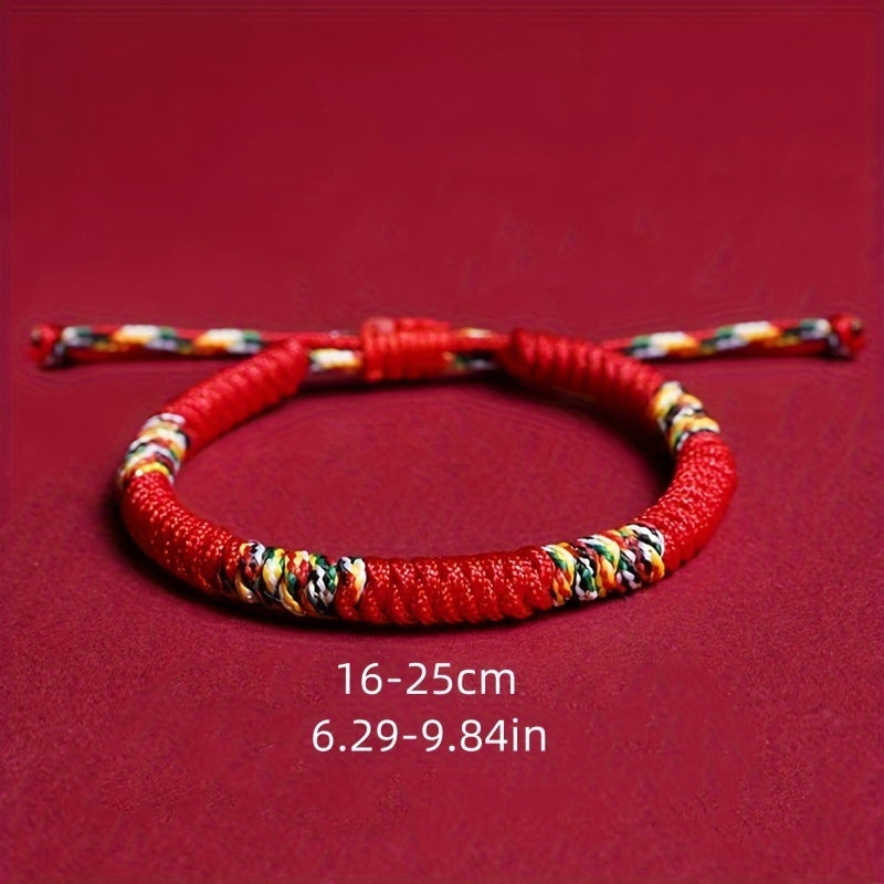Lucky Red Rope Energy Bracelet — Protection, Harmony & Good Fortune Talisman