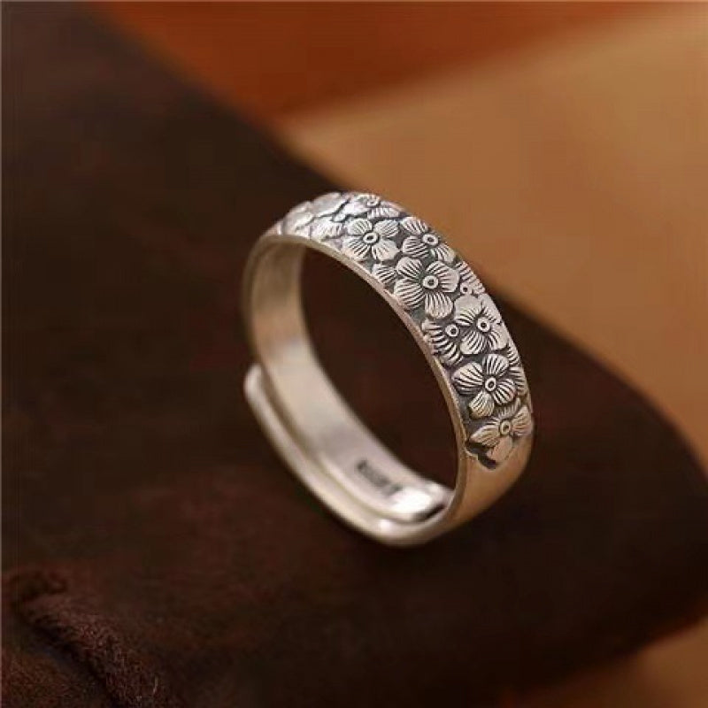 Vintage Thai Chinese Ethnic Adjustable Ring - Cultural Energy & Traditional Craftsmanship