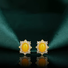 Vintage Elegant Holiday Earrings - Golden Energy for Daily Wear & Gifting