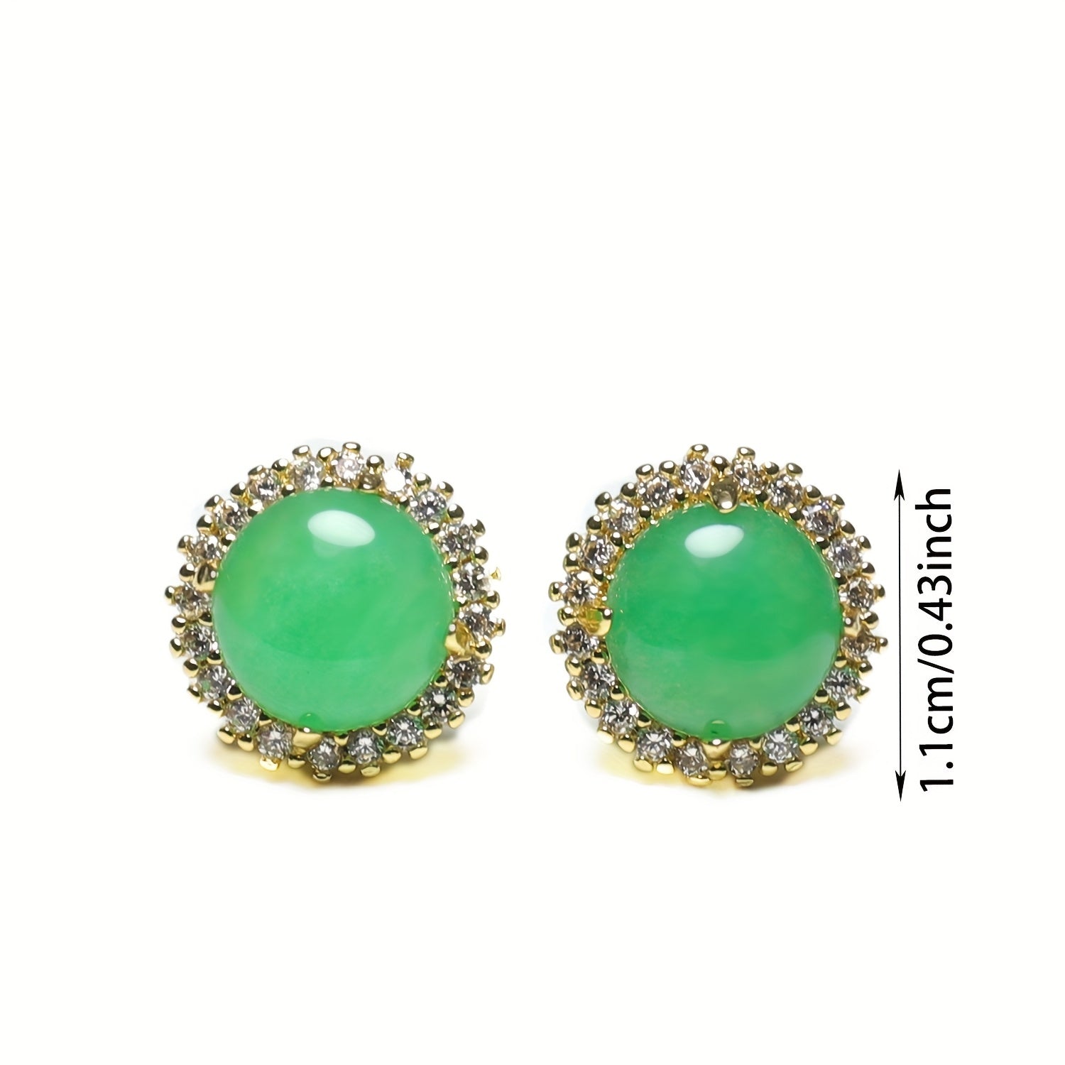 Natural Stone Egg Earrings - Palace-Style Elegance for Parties & Banquets with Spiritual Harmony