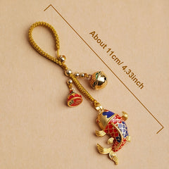 Chinese Koi Fish Keychain — Vibrant Enamel Good Luck Charm & Prosperity Talisman