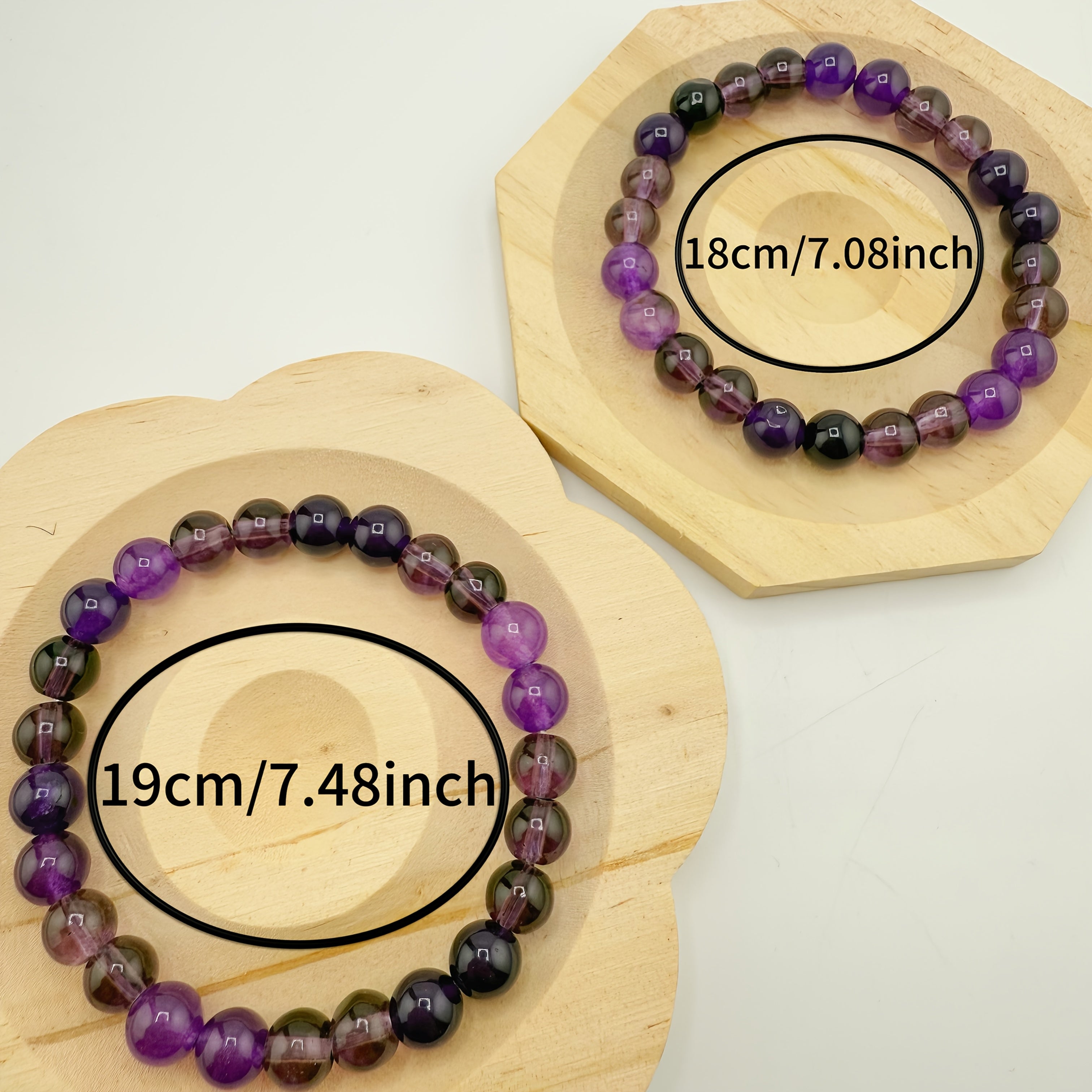 Amethyst Couple Bracelets for Spiritual Connection and Harmonious Love