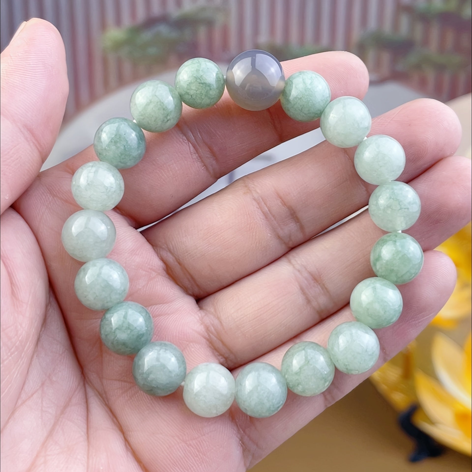 Natural Stone Bracelet for Men & Women: Unisex Energy Balance with DIY Chain