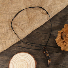 Vintage Wolf Tooth Necklace - Protective Energy & Handmade Craftsmanship