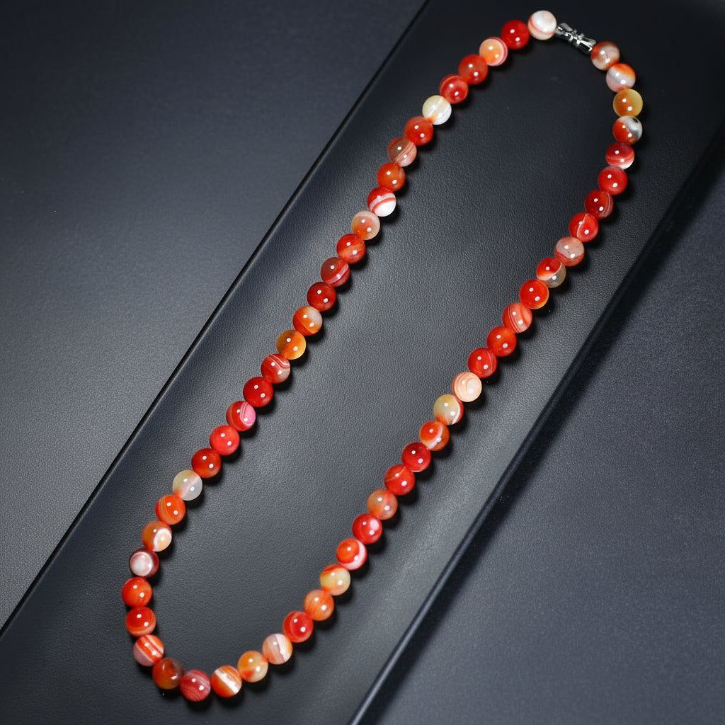 bohemian agate necklace for women&men natural stone pendant for emotional balance and grounding