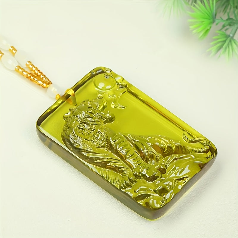 Bohemian Tiger Pendant detail showing craftsmanship