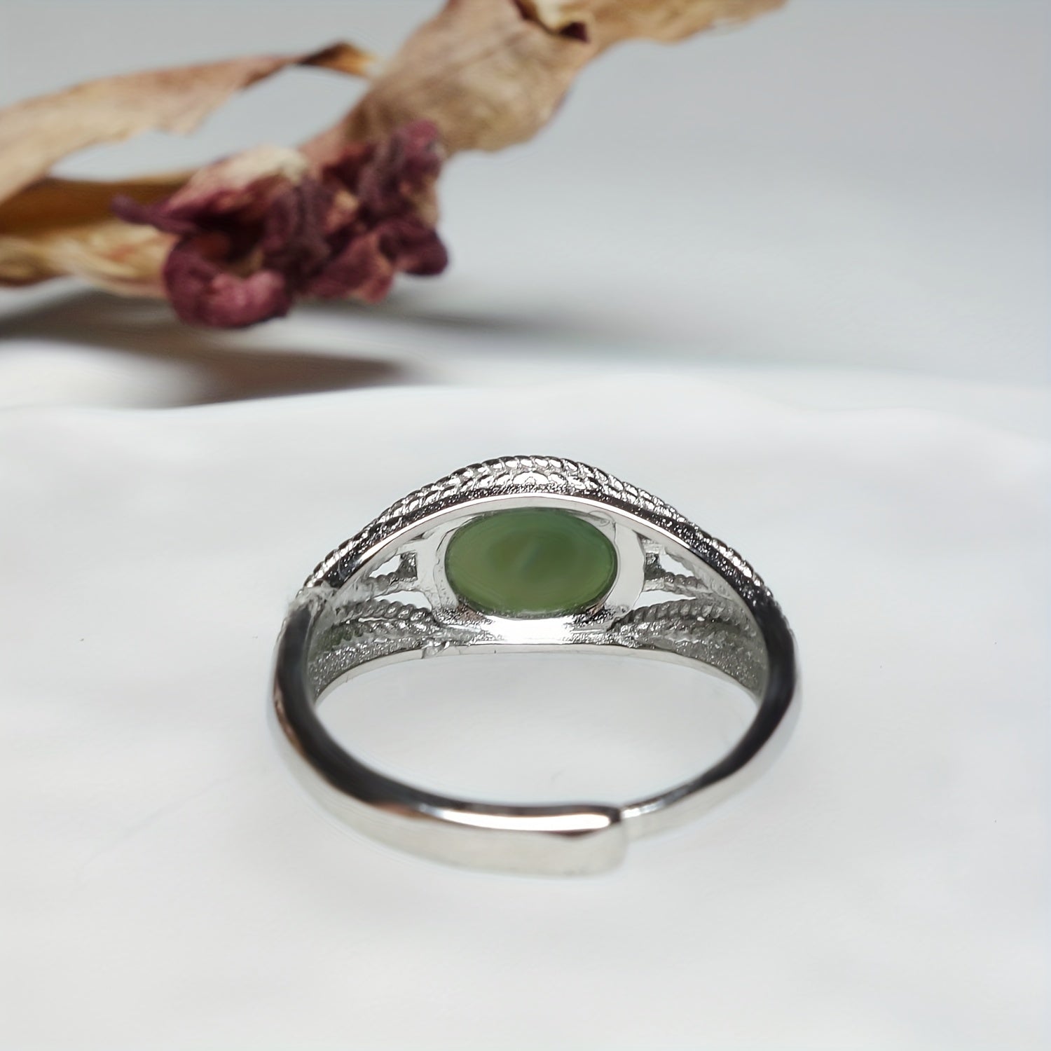 Natural Stone Inlaid Couple Rings - Beach Party Energy for Men & Women