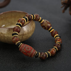 Tianyan eaven’s Eye Silk-Wrapped Agate Energy Bracelet – Protection • Grounding • Prosperity