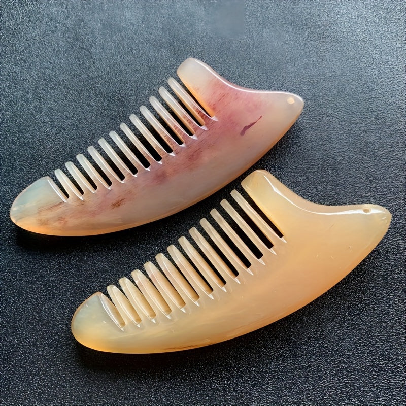 Natural Sheep Horn  Comb - Energy Harmony & Wellness Enhancement