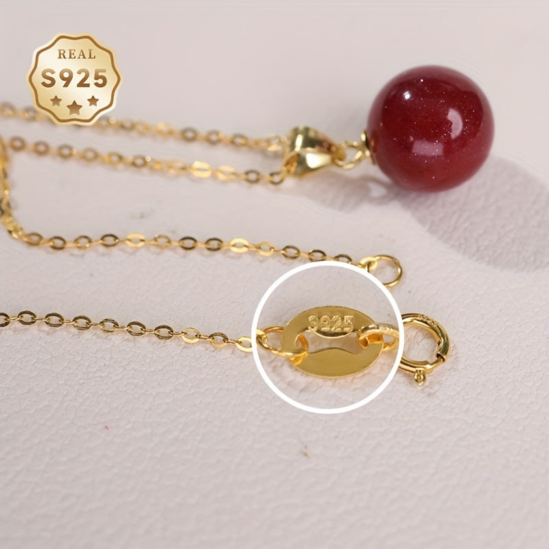 Cinnabar Necklace - S925 Silver Harmony & Protection Talisman